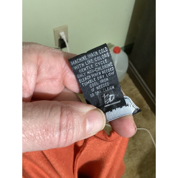 Grace Elements Womens Size M Rust Stretch Boat Neck Ruched Long Sleeve Tunic Top - Picture 9 of 9